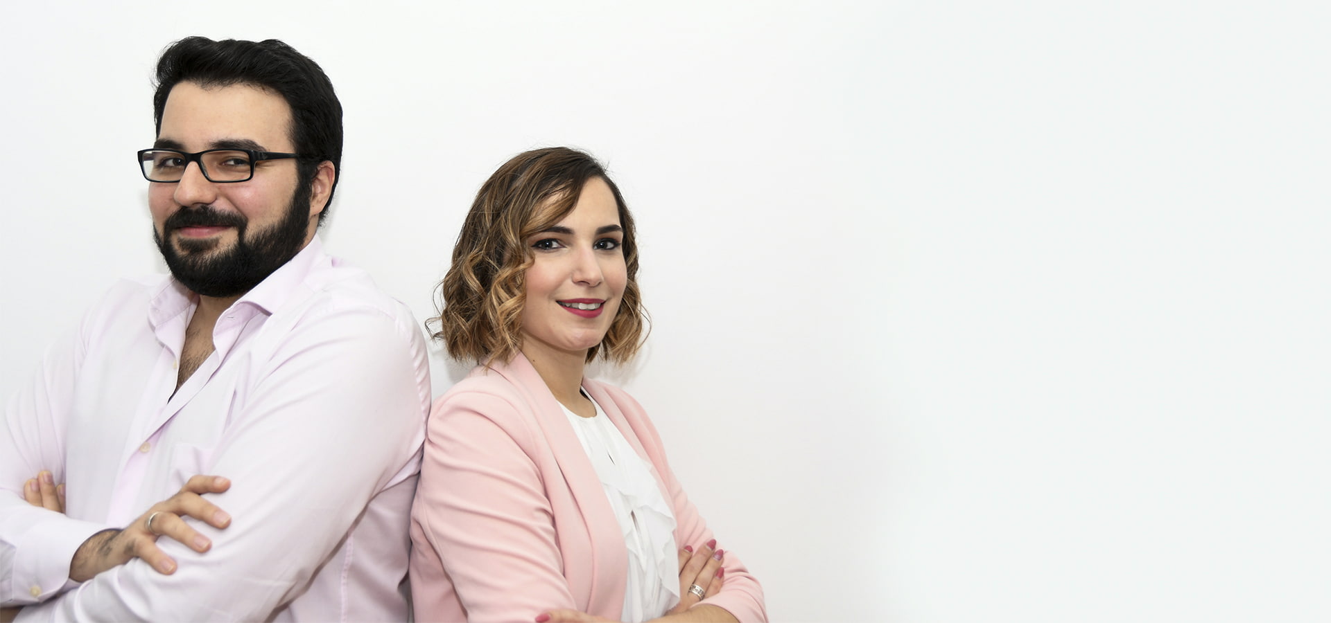 Photo of the company's co-founders, Diogo Ferreira and Helena Sousa